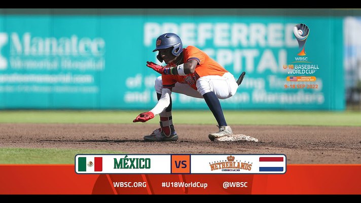 Team Kingdom Of The Netherlands U18 Opens Super Round With 7 4 Victory Over Mexico Honkbalsoftbal Tv